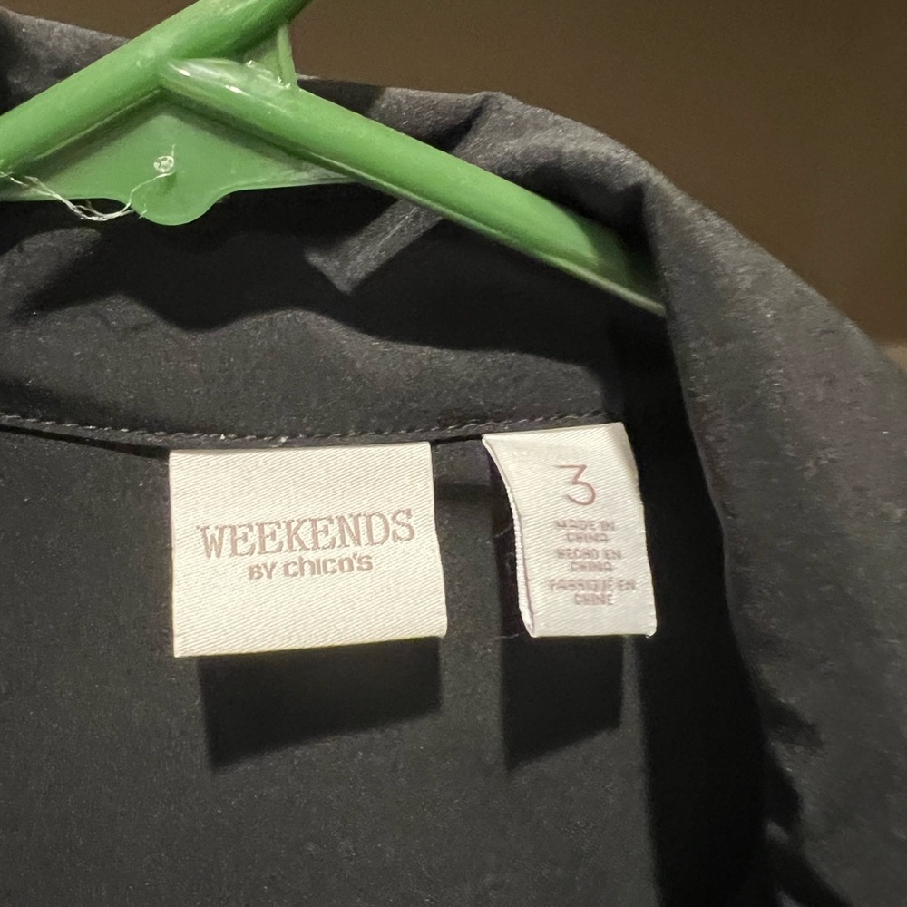 Chico's Black Weekends Jacket